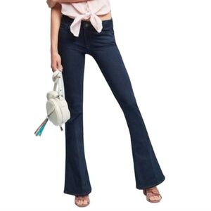 PAIGE "Lou Lou" darkwash skinny flare bootcut  jeans sz28x35L #1191126-412 TALL